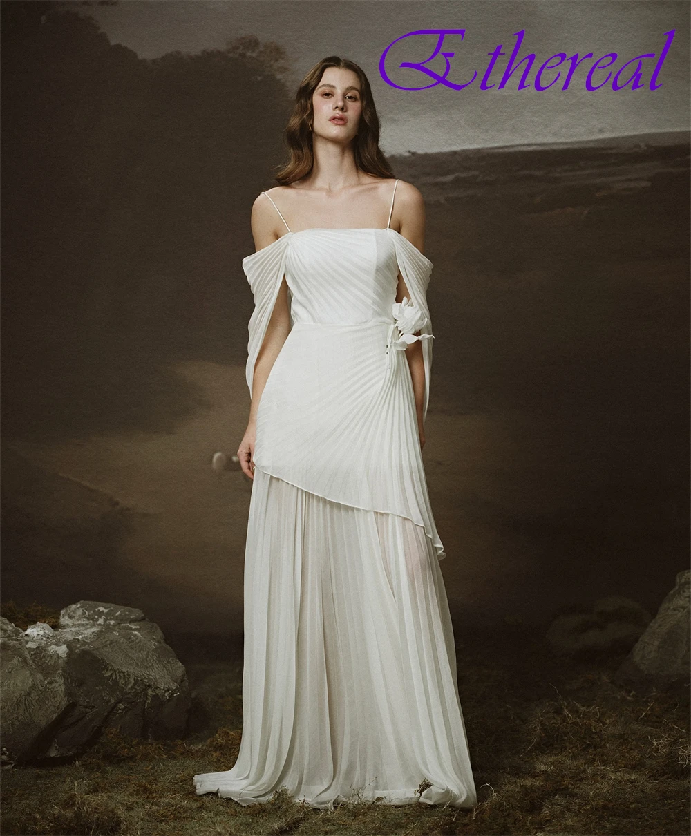Customized Luxury Chiffon Evening Dress High Quality Boat Neck Prom Dresses Delicate Short Sleeves Special Occasion Gowns