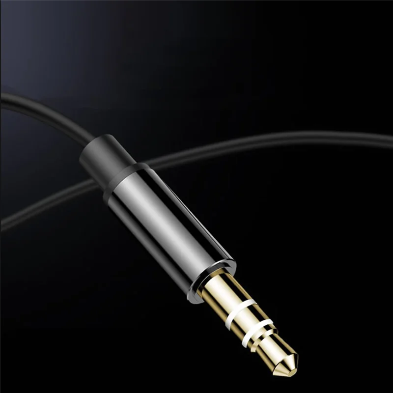 Short Cable Unilateral Headset Extension Cable Earpiece in Ear Single Earbud Silicone Earbud 3.5mm Jack for Phone