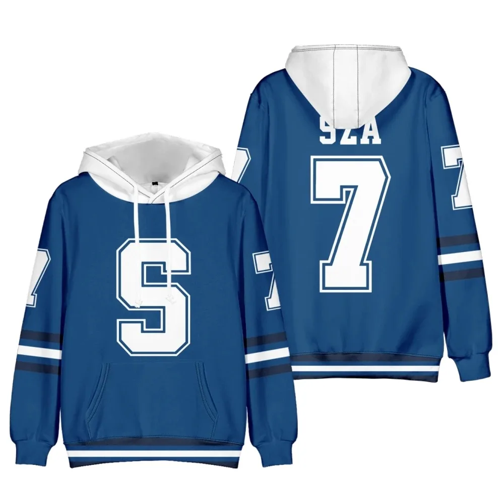 

SZA JERSEY SOS Hoodie Women Men Sweatshirt Streetwear Hip Hop Hooded Clothes