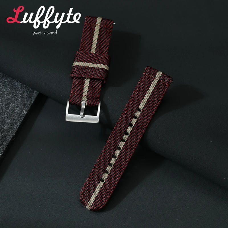 

Men's and Women's Quick Release Nylon Canvas Watch Strap 20mm 22mm Replacement Wristband Sport Military Smartwatch Watchband