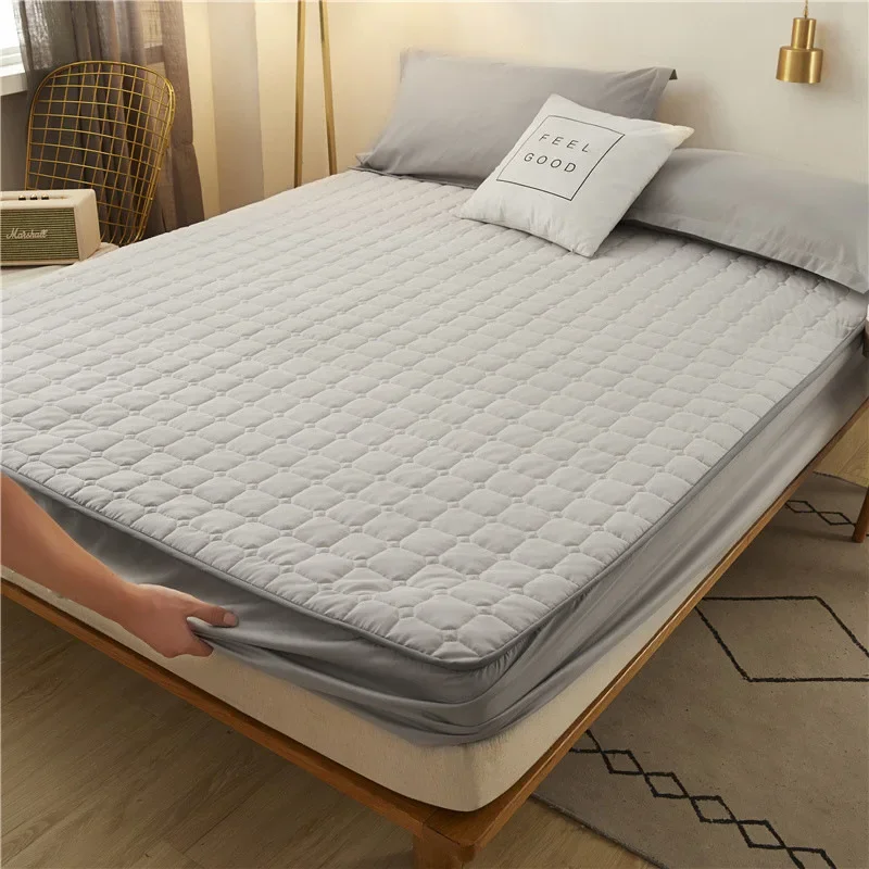 

Padded polished mattress breathable dustproof bed cover household dustproof bed cover thickened protective cover wholesale