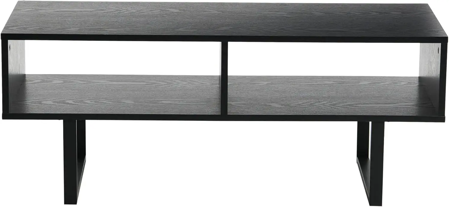 TV Stand Coffee Table with Rectangular Storage Compartments