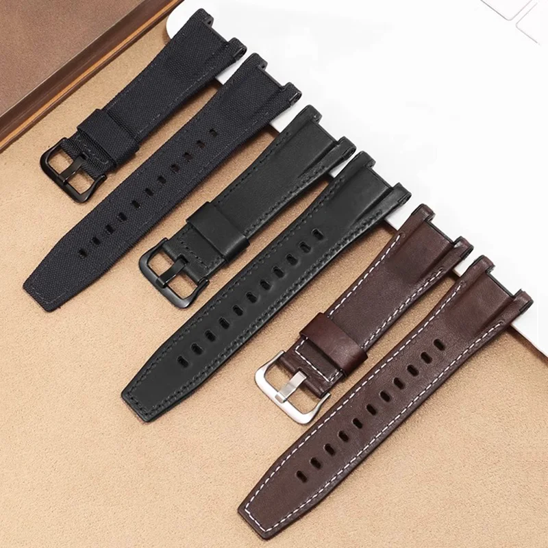 Для Casio GST-B100 GST-W120L 130L 310 300 GST-S130/S110/S120 нейлоновый ремешок из натуральной кожи с стальным сердцем, ремешок для часов с инструментами