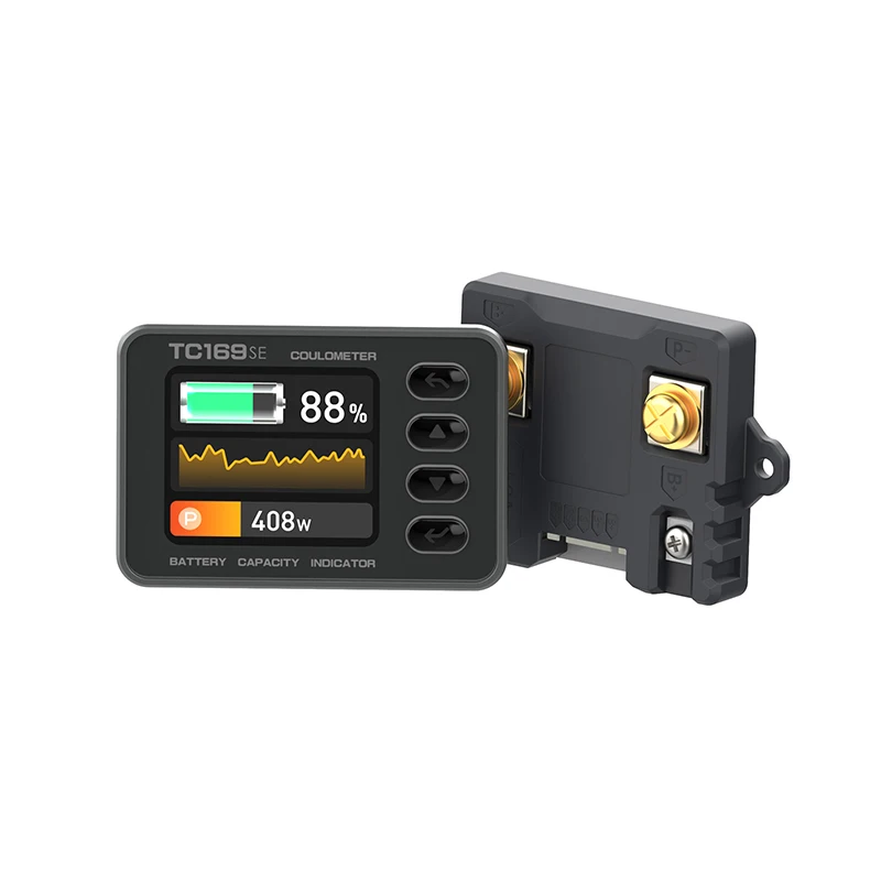 TC169-SE高精度6-60V カラー スクリーン のバッテリーモニター！ TC169-SE High Precision Coulomb Meter 6-60V 30A/50A Color Screen