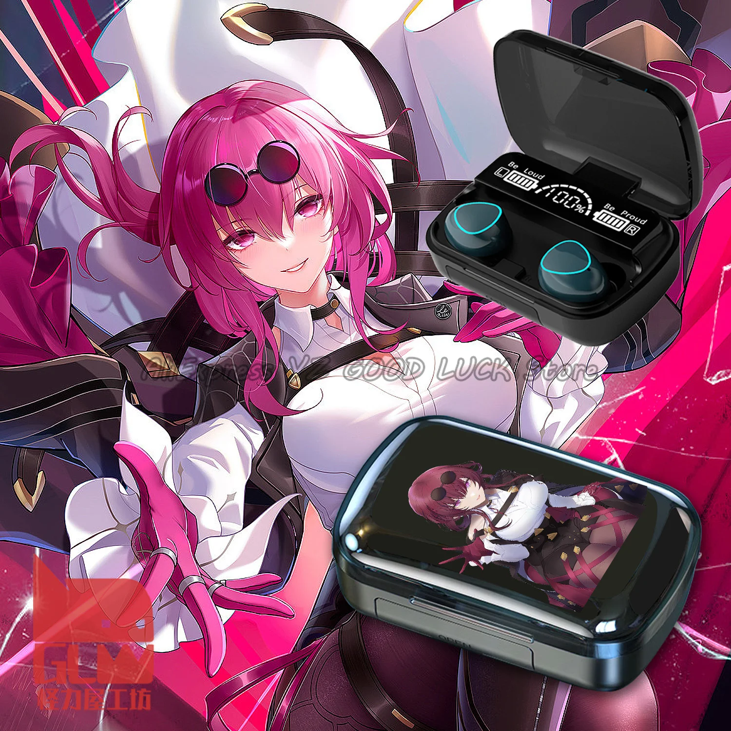 

Anime Honkai: Star Rail Kafka Bluetooth Earphones Kafka Picture Cosplay For Android Wireless Earbuds 5.0 HD Accessories