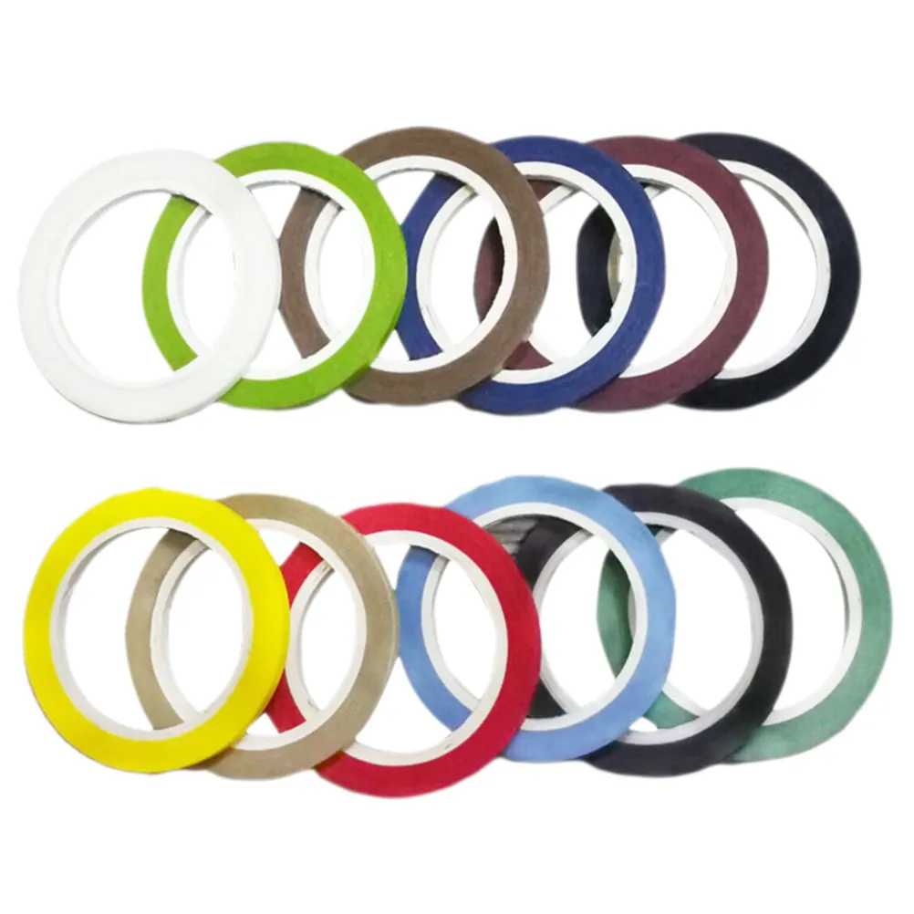 12 Rolls Vintage Solid Color Washi Tape Set for Journaling, Planner, Book Binding & Craft Decoration