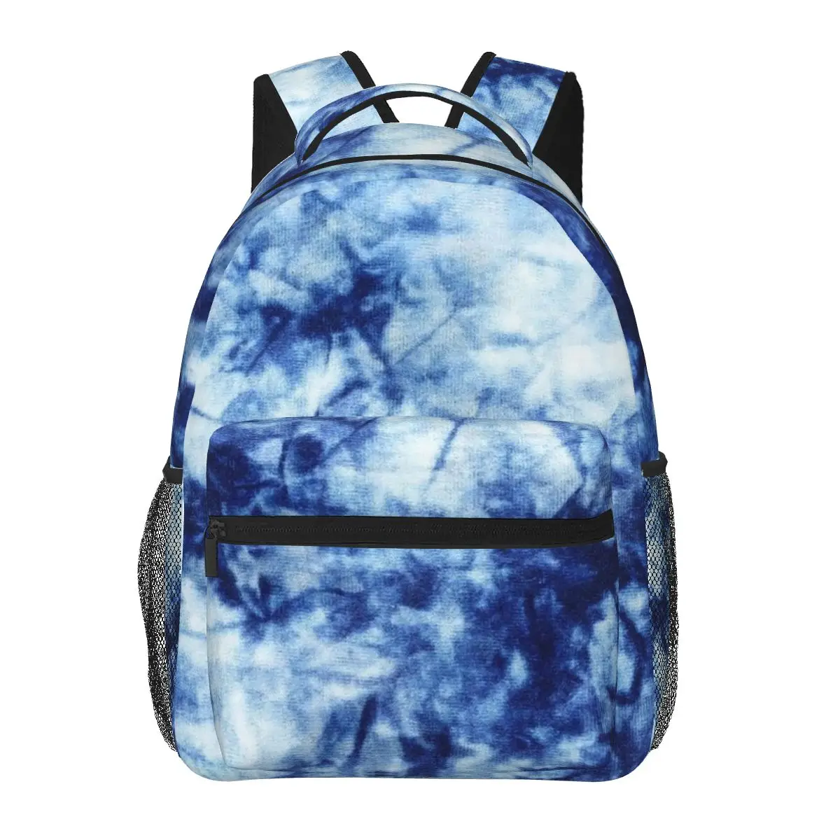 

Blue Tie Dye Backpacks Boys Girls Bookbag Children School Bags Cartoon Laptop Rucksack Shoulder Bag Large Capacity