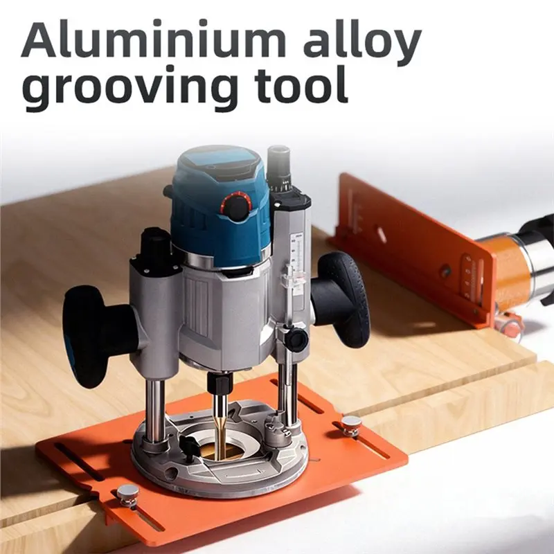 Y50A-Slotting Tool For Woodworking Efficient And Professional Slotting Base Plate Slotting Auxiliary Tool With Side Rail Scale