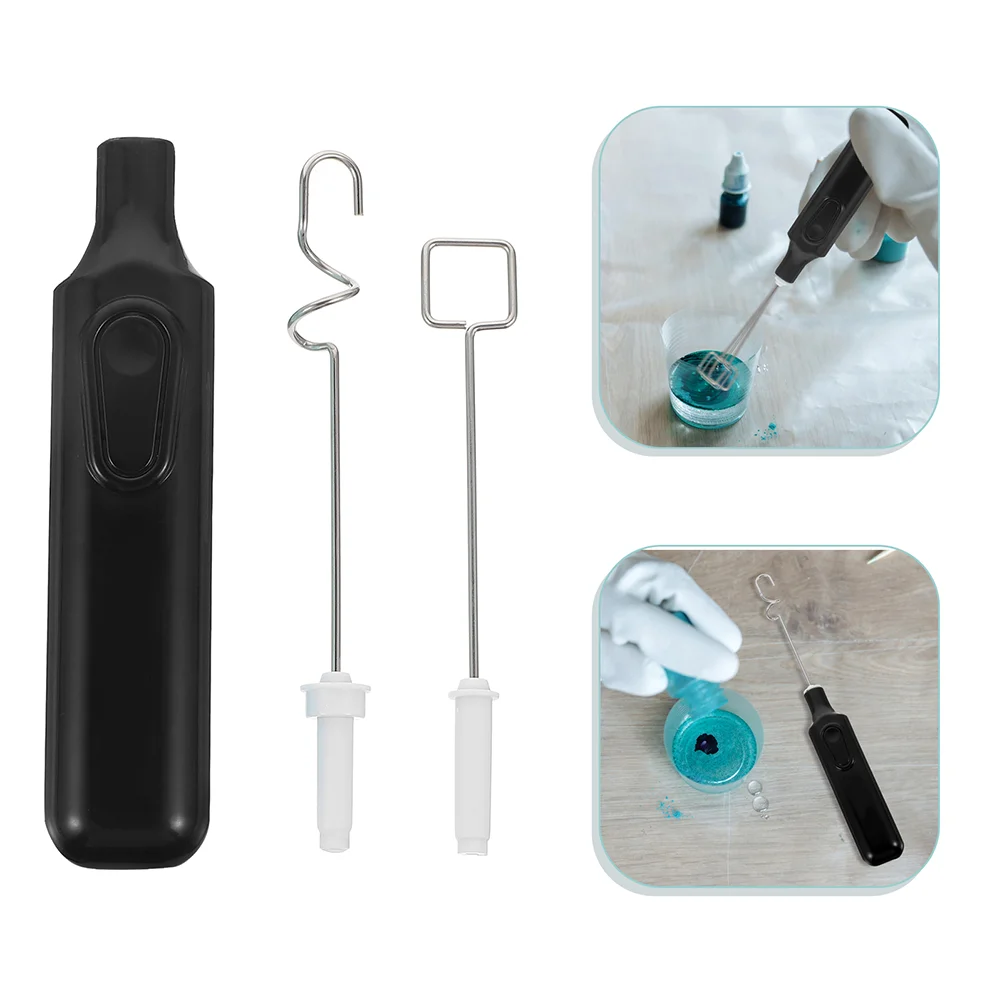 2Sets Handheld PaintBlending Mixer Langlebig EasyToClean Für Gouache Pigment Pulver Rühren Tragbare Labor Möbel