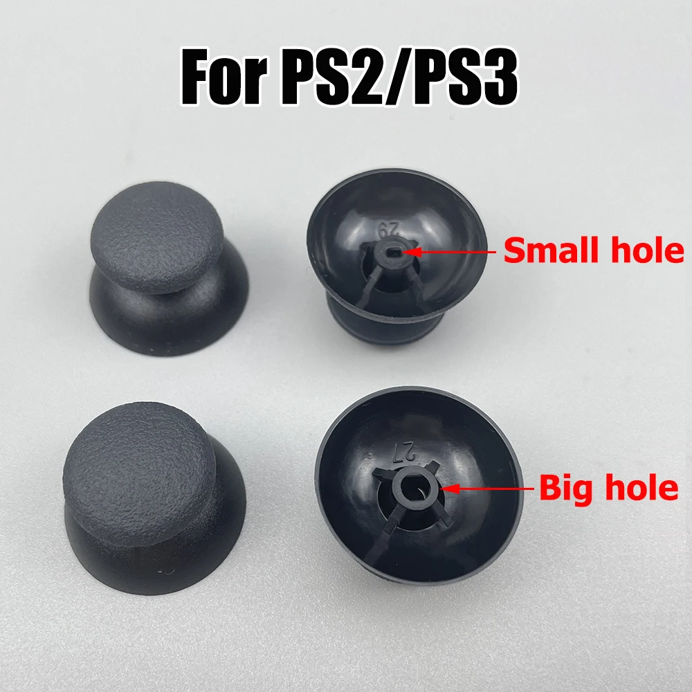 6PCS For PS2 PS3 Joystick Cap For PlayStation2 PS2 Controller Small Hole 3D Analog Joystick Mushroom Head Caps Part Replace