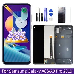 For Samsung Galaxy A8S LCD Display SM-G887F G887N Touch Screen Digitizer A9 Pro 2019 Screen Replacement LCD 6.4