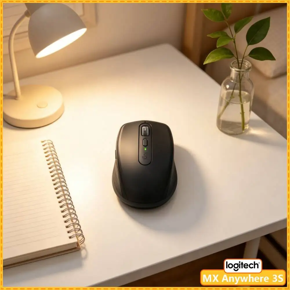 Wireless MX Anywhere 3S - 8K DPI, MagSpeed Scroll, Anti-Slip, Perfect for Flower Creative Studio & Design Task