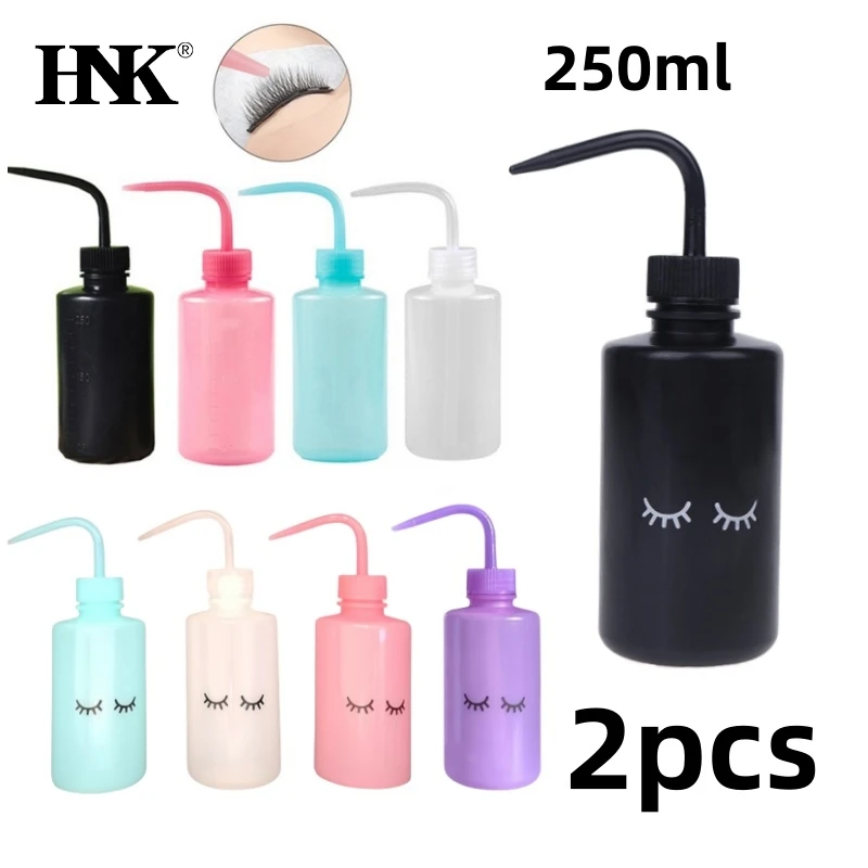 250ml Washing Bottle Tattoo Clean Squeeze Bottle Eyelash Extension Cleaning Laboratory Measuring Bottles Plastic Makeup Tool