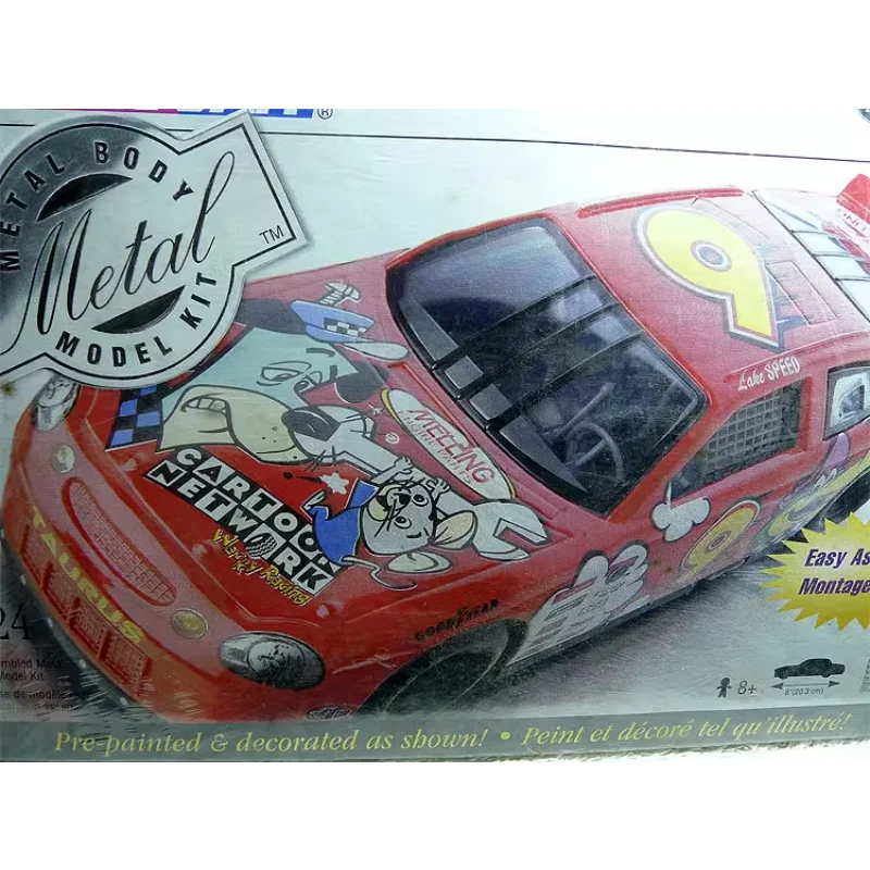 

Diecast TESTTOYS 1:24 Scale Cartoon Netwook 9 Disney Cartoon Rally Alloy Car Assembly Model Collectible Toy Gift Souvenir