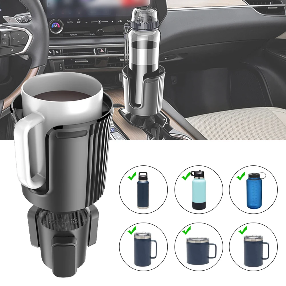 Car Cup Holder Expander Adjustable Base Universal Cup Holder Organizer for Mug Yeti 14/24/36/46oz Ramblers Hydro Flasks 32/40oz