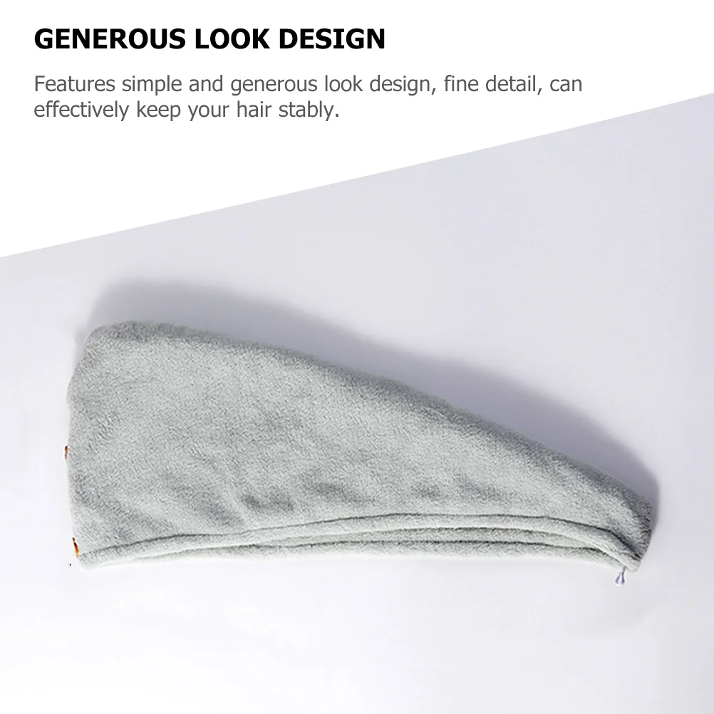 

Zerodeko 2pcs Coral Fleece Hair Towel Cap Microfiber Drying Turban Absorbent Bath Hat for Women Fast Dry Soft Comfortable