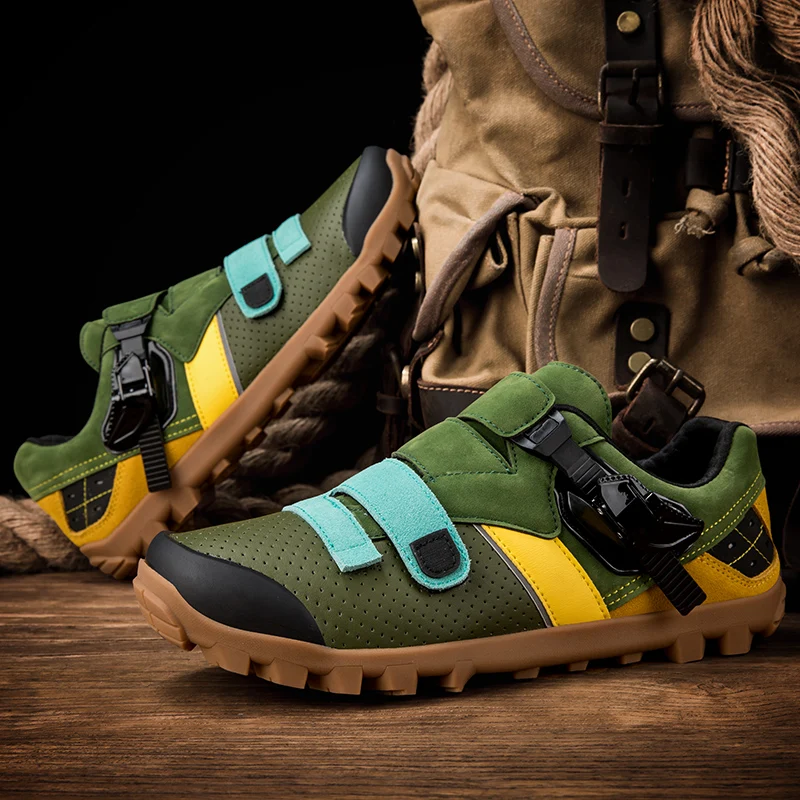 

Новые дорожные туфли для езды на горном велосипеде, мужские четырехсезонные дышащие, износостойкие, повседневные туфли для езды по бездорожью на открытом воздухе