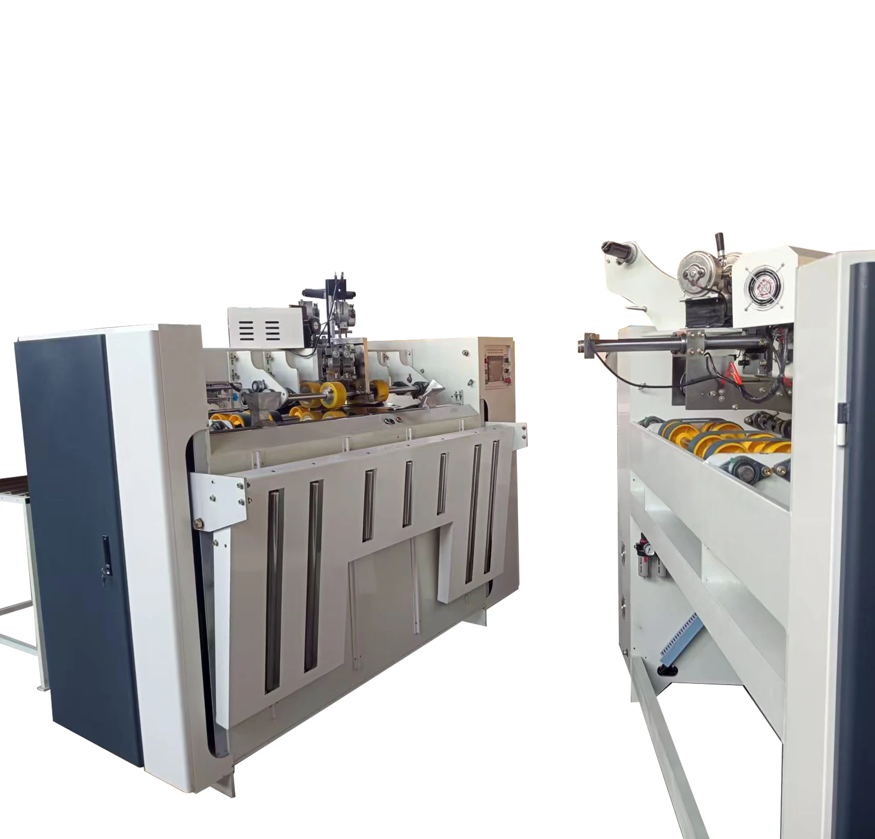 Feeder Papier Stitcher Karton Box Hefter Maschine 2000mm Nähen Halbautomatische Handbuch