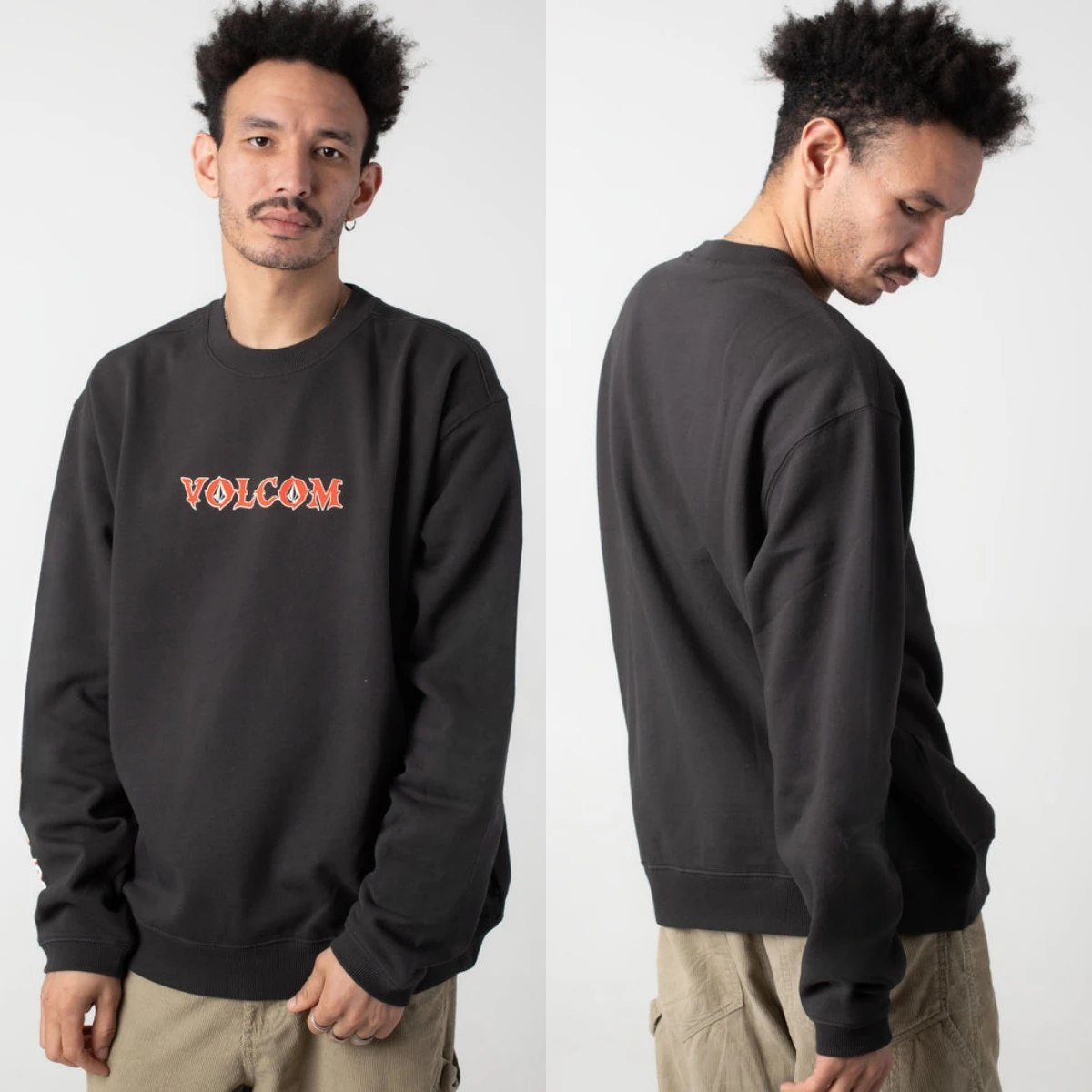 Y2k Volcom Hoodies Skateboard-Kollektion Sweatshirt mit Grafikdruck Hochwertiger Luxus Unisex-Stil für Männer und Frauen – Detail 7