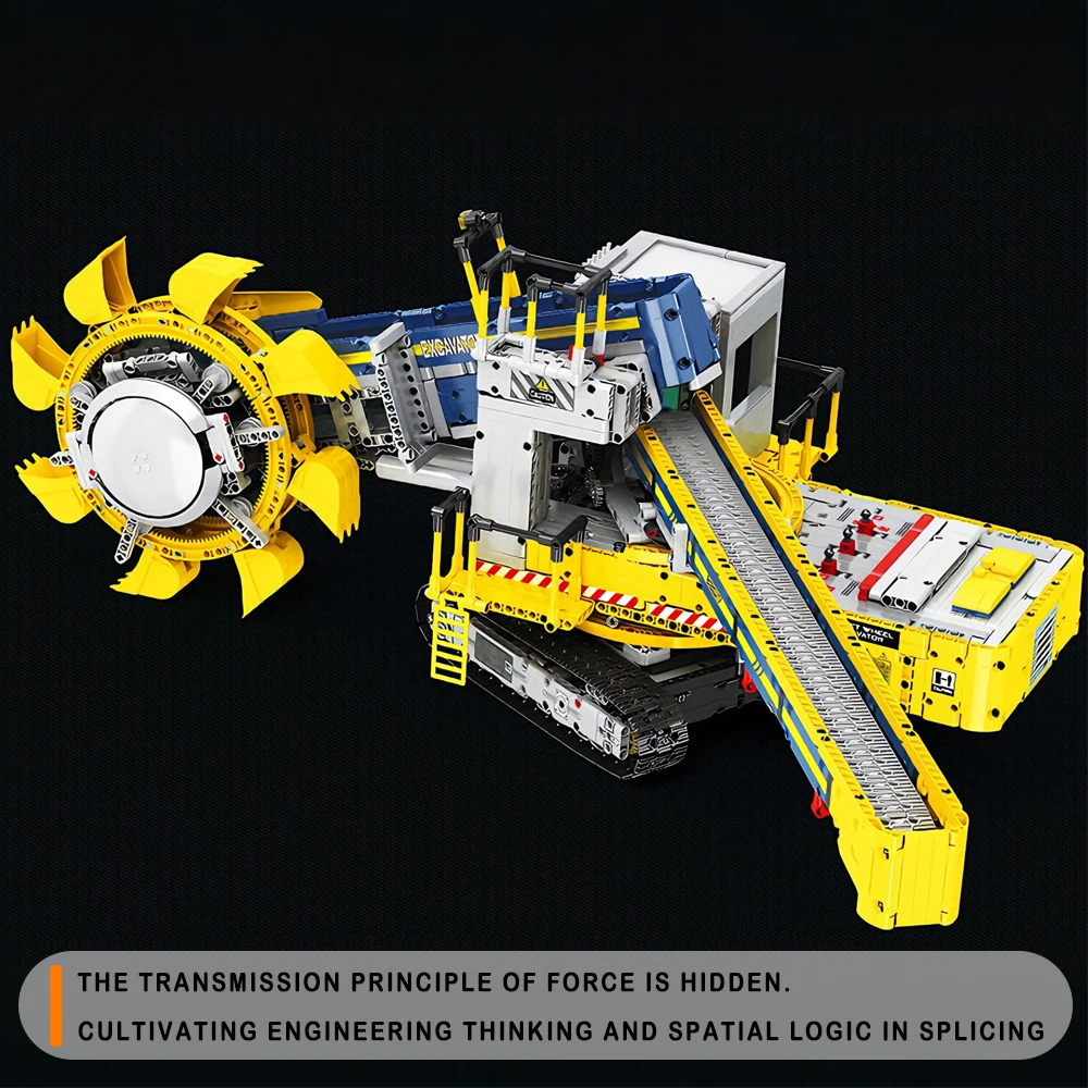 

Technical Engineering Vehicle Bucket Wheel Excavator Model Building Blocks Assembly Particle Toys Christmas Gift For Room Decor