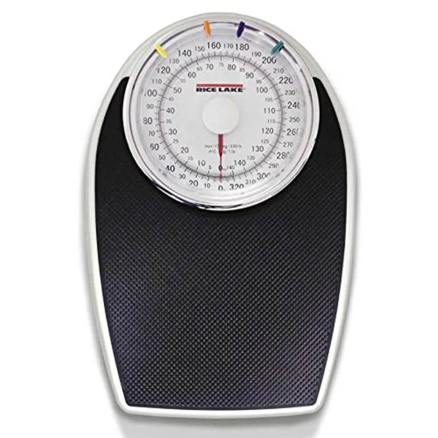 

Mechanical Floor Scale for Industrial Use - Steel Frame with Black Finish - Accurate Weighing in LB and KG