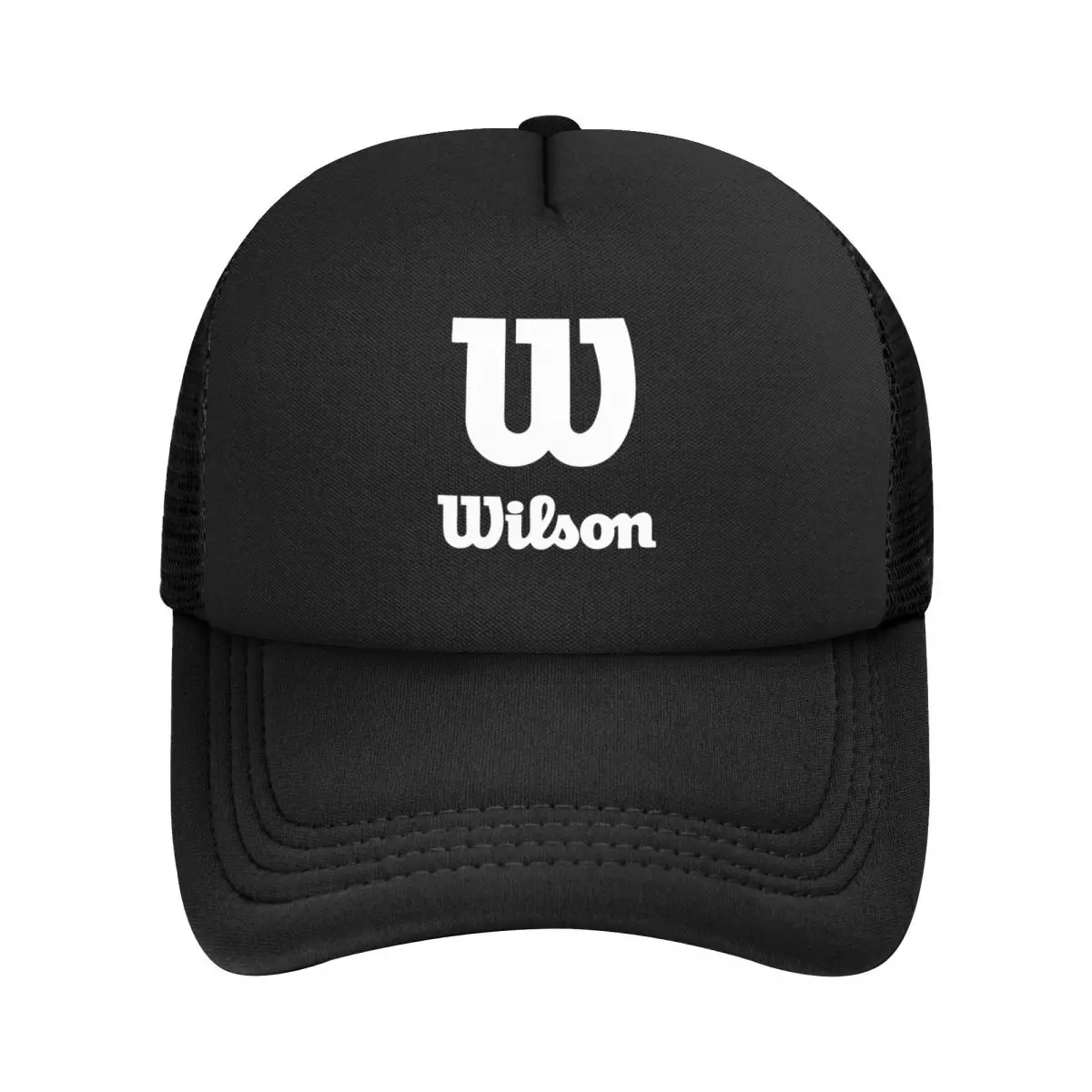 Gorra de camionero de tenis con logotipo de Wilsons para adultos, sombrero ajustado para el sol, sombrero de pesca, gorras Snapback ajustables, gorra de béisbol de malla, Verano