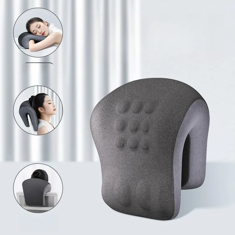 2025 Upgrade Memory Foam Multifunctional Nap Pillow for Office Desk, Portable Ergonomic Neck Support Cushion - Desk Sleeping Aid