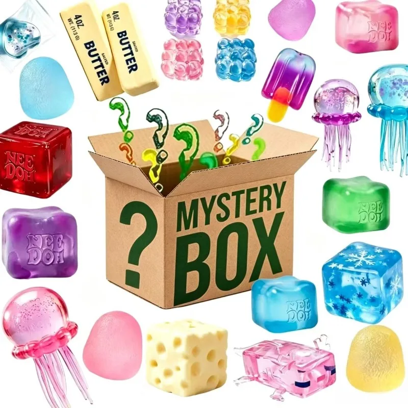 Dr Pepper Co-branded NeeDoh Nice Cube Surprise Blind Box Anti-Stress Decompression Squishy Cube Toy