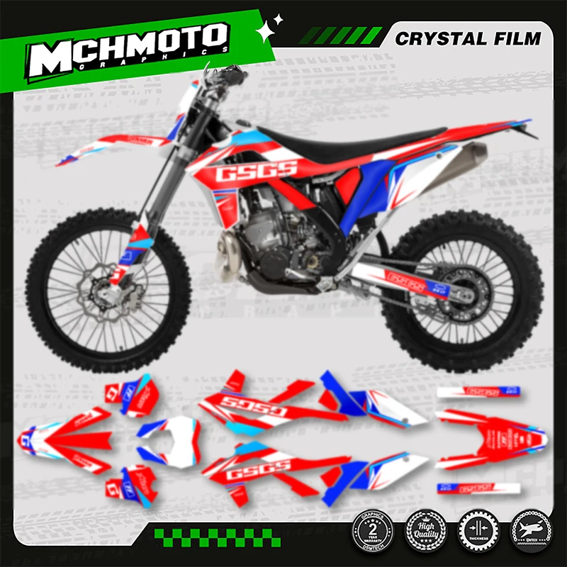 

MCHMFG for GASGAS EC MC 250 300 2012 2013 2014 2015 -2017 Custom Team Graphics Adhesive Decals for 3M Stickers Kit 010