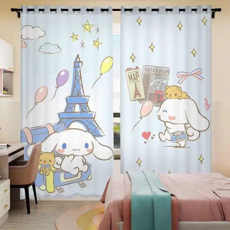 

Sanrio Series Width 1.2M/pcs Laurel Dog Girl's Room Cartoon Shading Curtain Custom Bedroom Girl Heart Princess Short Curtain