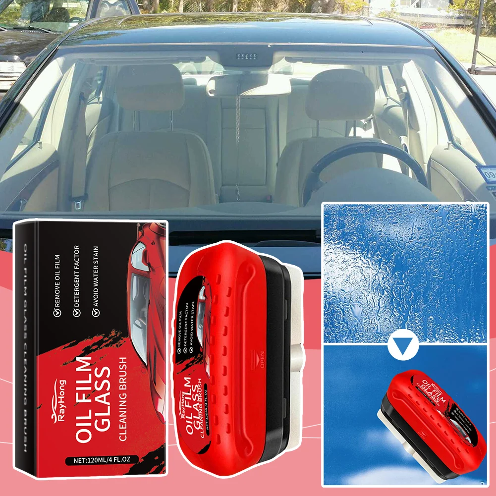 Glass Oil Film Remover For Car Window Improves Clarity Visibility For Car Window