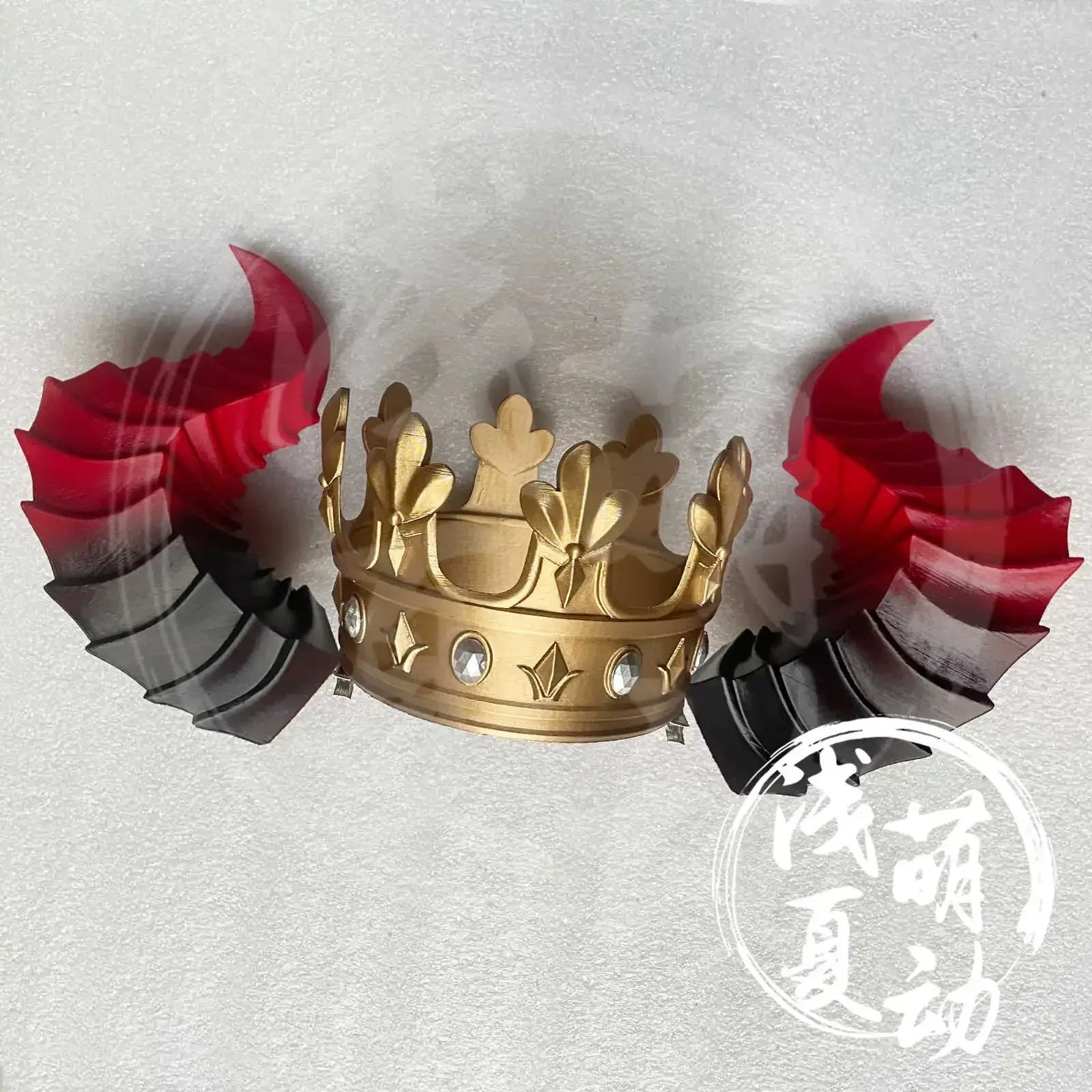 Fools Gold Identity Ⅴ Luminescent Mask Crown Horn Props Cosplay Props Halloween Christmas Fancy Party Costumes Accessories