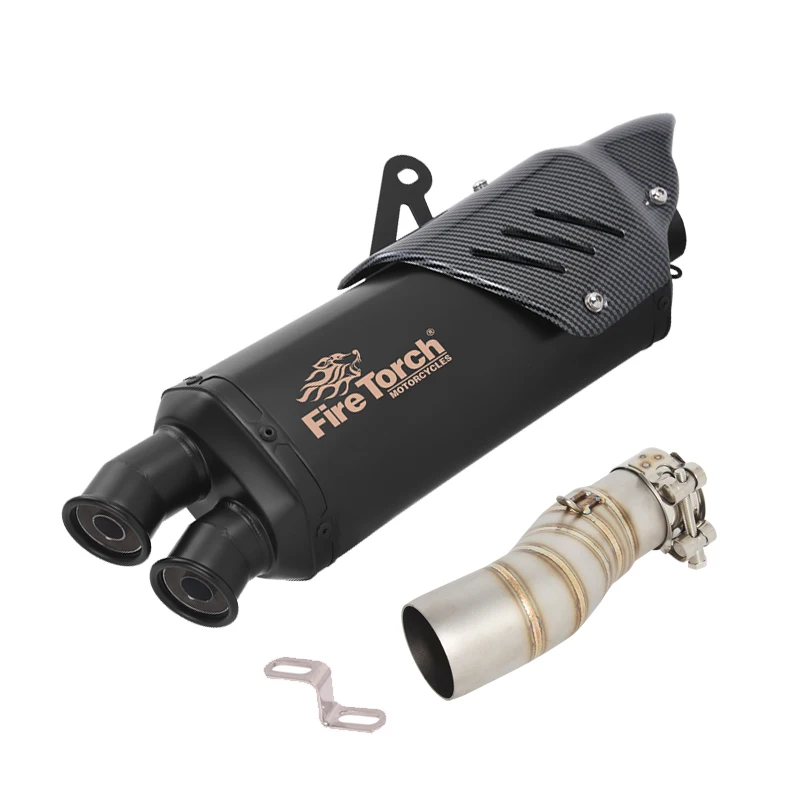 Slip On For CFMOTO 450MT 450 MT IBEX450 IBEX 450 2024 2025 Motorcycle Exhaust Escape System Mid Link Pipe Moto Muffler DB Killer