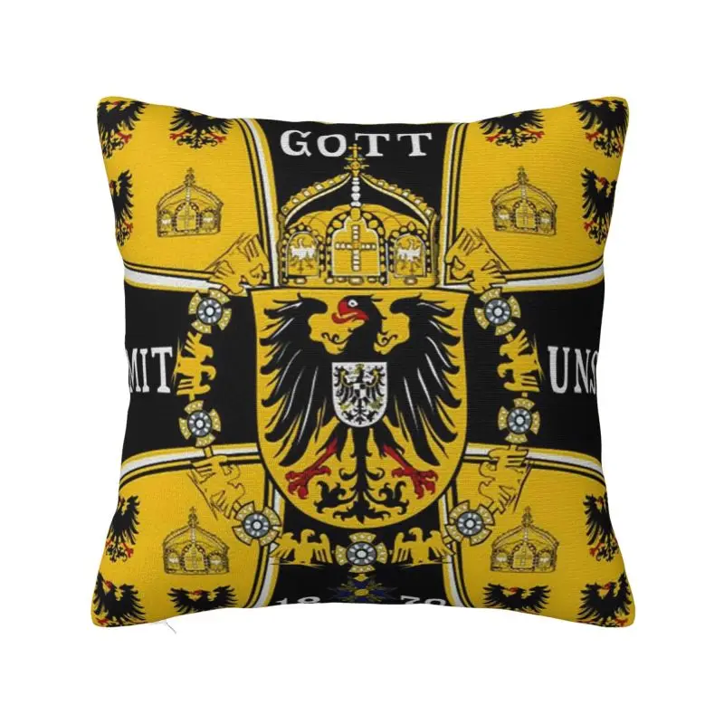 Prussian Battle Flag Of 1870 Cushion Cover German Emblem Patriotic Soft Cute Throw Pillow Case for Sofa