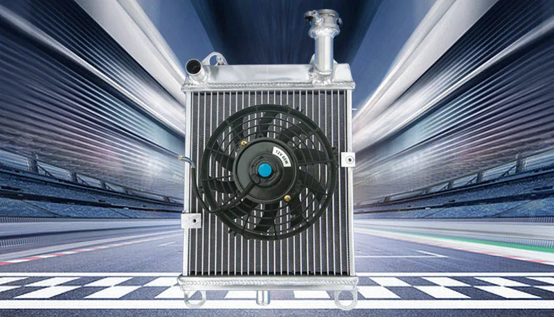 4 ROW Aluminum Radiator + fan For Honda Goldwing 1100 GL1100 Gold Wing GL 1100