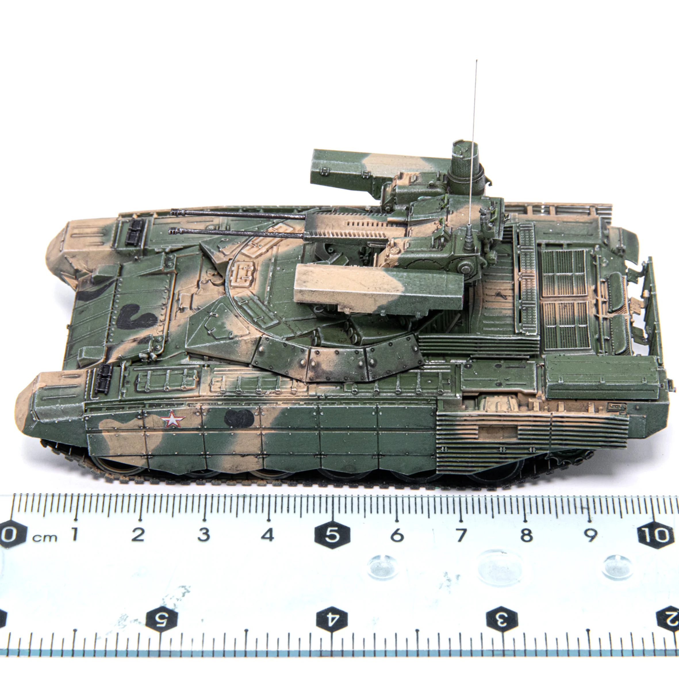 1: 72 AM Russian BMPT-72 Fire Support Tank Model Three Color Camouflage Static Finished Product Model