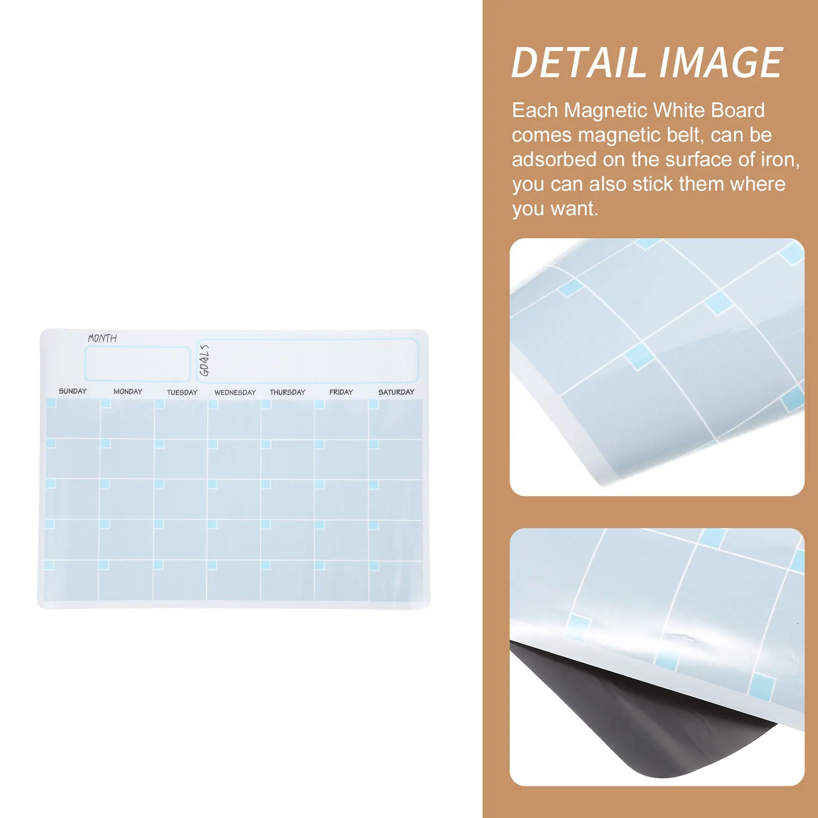 

Portable Monthly Calendar Message Board Magnetic Planner Pet Erase Fridge Note Chart Schedule Memo Decal House Supply