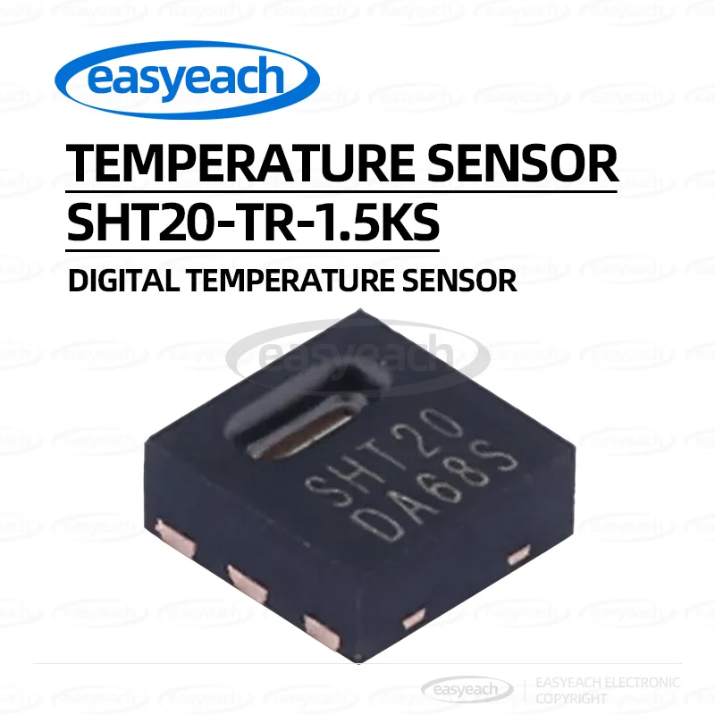 SHT20-TR-1.5KS Digital Temperature and Humidity Sensor in DFN-6-EP (3x3) Package with I²C Interface