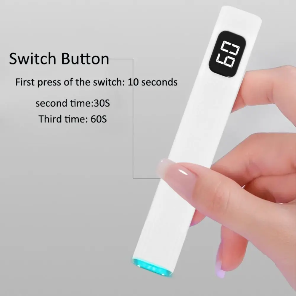 With Touch Screen UV LED Nail Lamp Rechargeable Quick Dry Nail Dryer Machine Mini Portable Nail Flashlight Pen For DIY Manicure