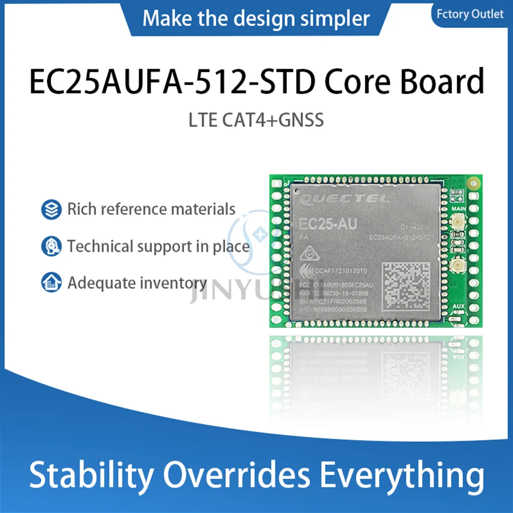 Modulo Quectel EC25-A EC25-AUFA scheda centrale di sviluppo modulo EC25AUFA-512-STD LTE CAT4 con GNSS