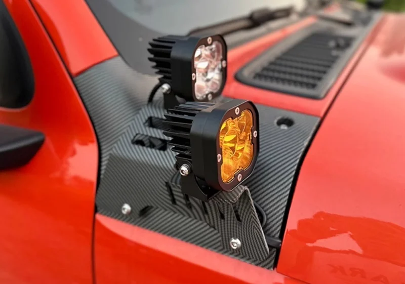 Car A-pillar Bracket Fit for GWM Tank 300 Modified LED Auxiliary Light Cover A-pillar Spotlight Bracket Car Exterior Accessories