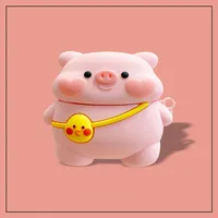 Cartoon Pig for Lenovo HT38 Bluetooth Wireless Earphone Cover Cute Silicone Protective Soft Case For Original Air Pro 6 TWS Case