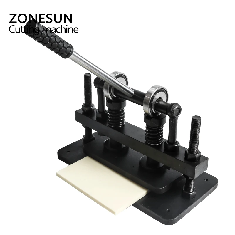 ZONESUN 26x12cm Double Wheel Hand leather cutting machine,photo paper,PVC/EVA sheet mold cutter,leather Die cutting machine