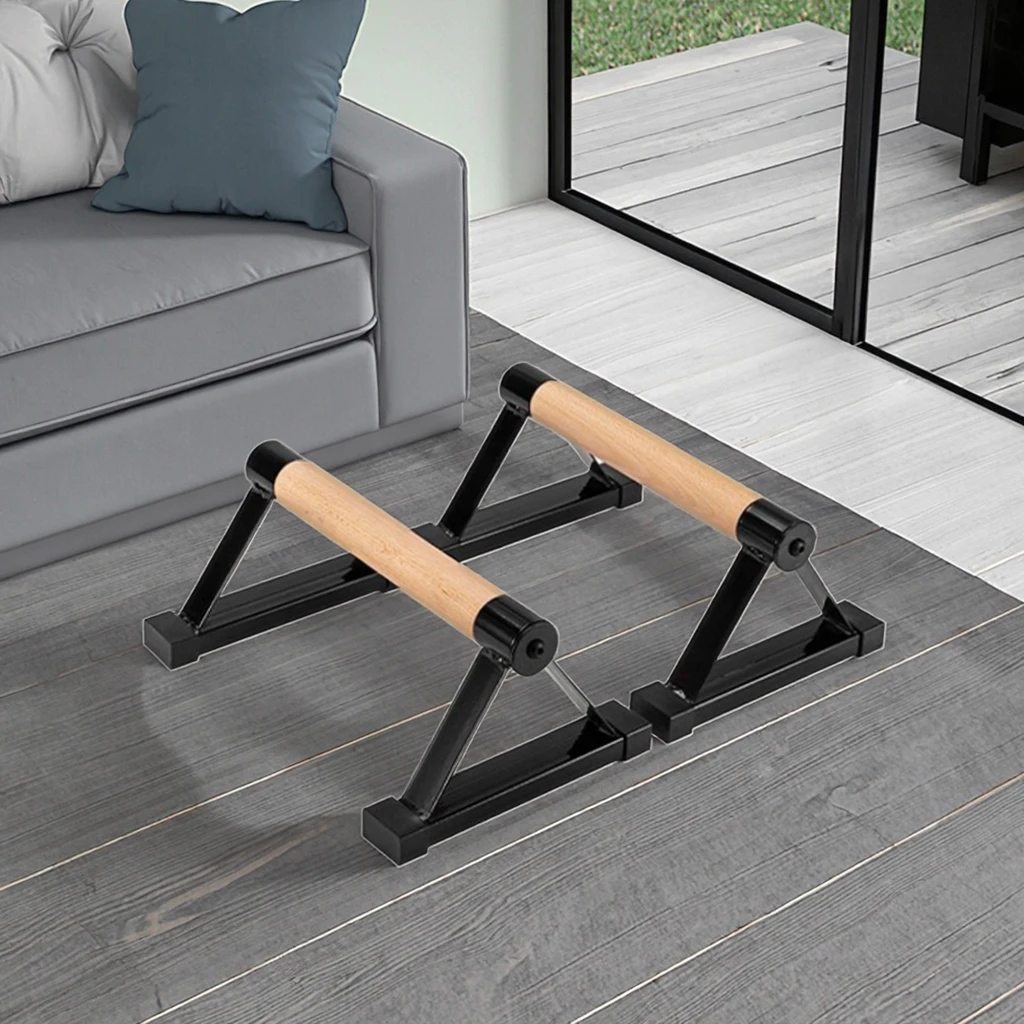 

Muscle Training Fitness Calisthenics Handstand Indoor Equipment Push-Ups Bar Wooden Parallettes