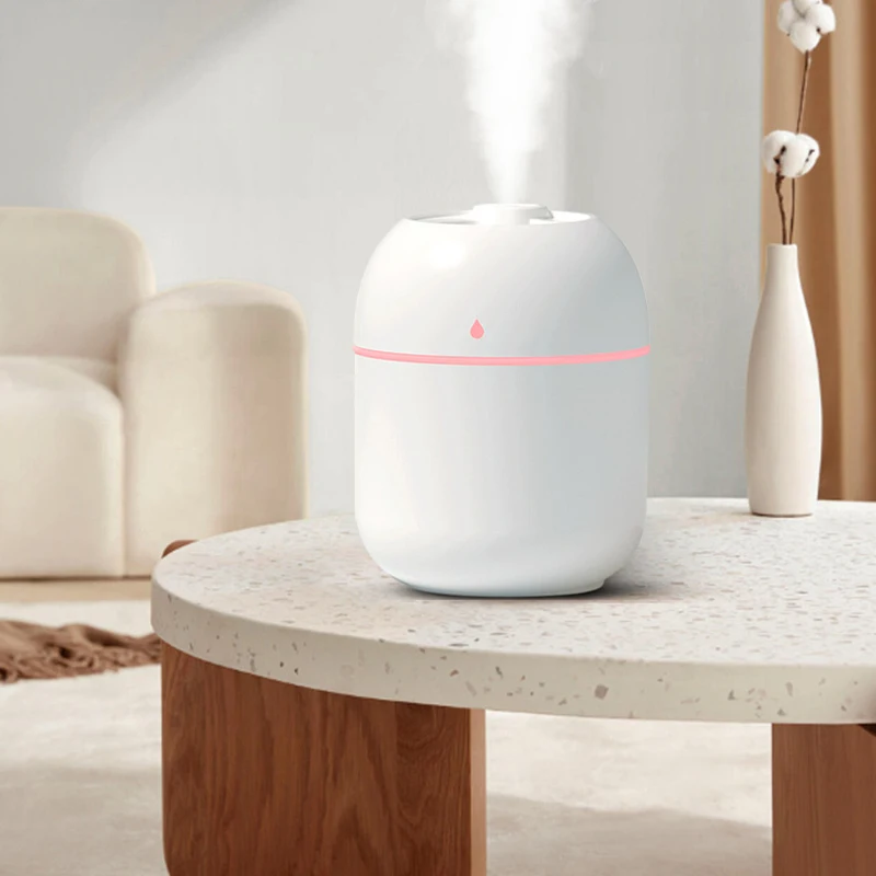 Humidificador portátil de gota de agua, generador de niebla de pulverización de escritorio USB, lámpara LED de noche, difusor de atmósfera para el hogar, purificador de aire para coche, 1 ~ 8 piezas