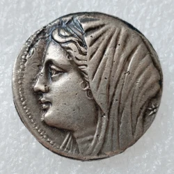 Reproduction Silver Plated Ancient Greek Decorative Commemorative Coin #99