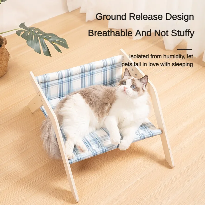 Cat Fabric Recliner Shaker Summer Cat Litter Climbing Frame Cat Hammock Removable Sofa Pet Camp Bed