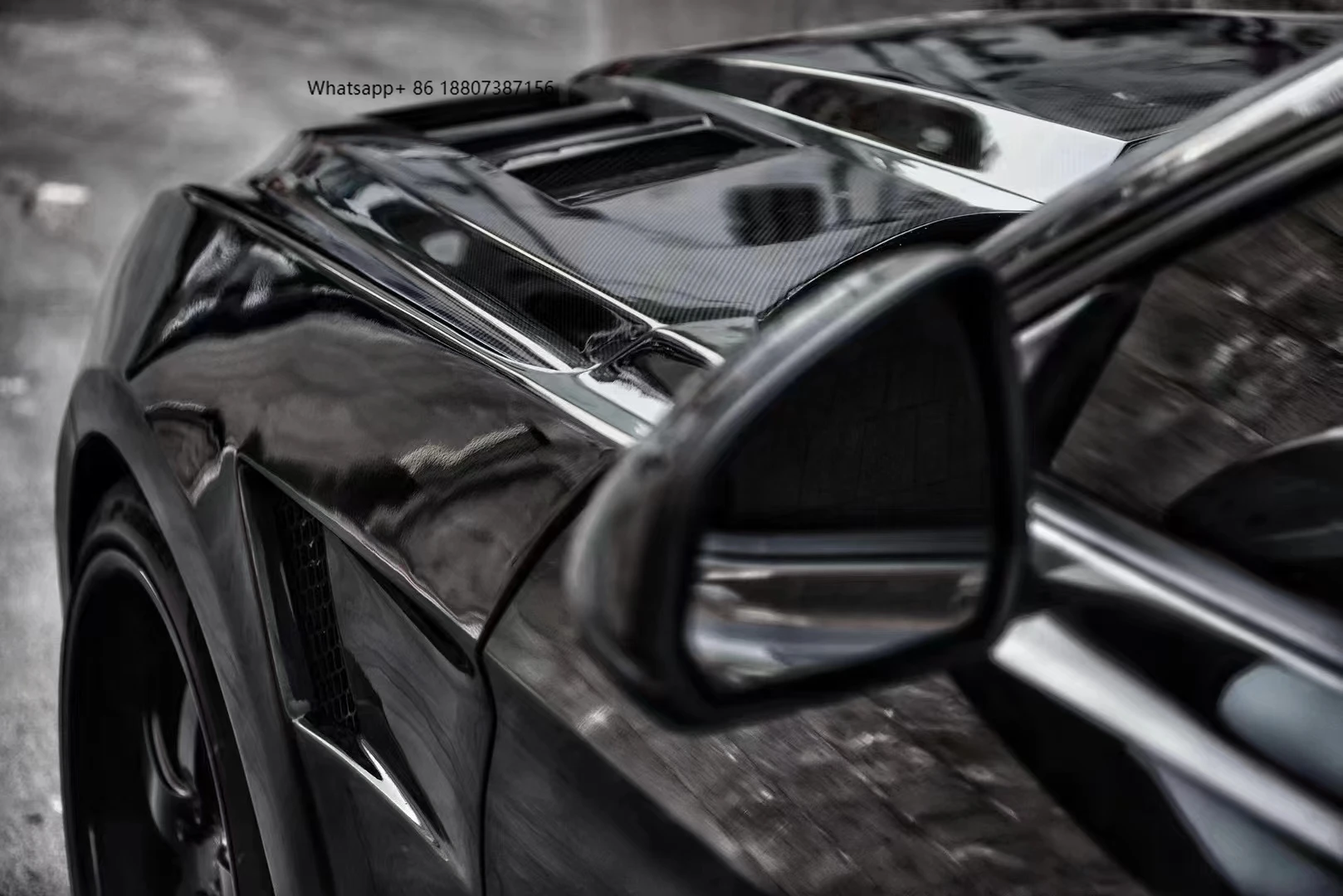 

Высококачественная карбоновая накладка на радиатор в стиле AC для Ford Mustang 2018-2023, крышка клапанов двигателя