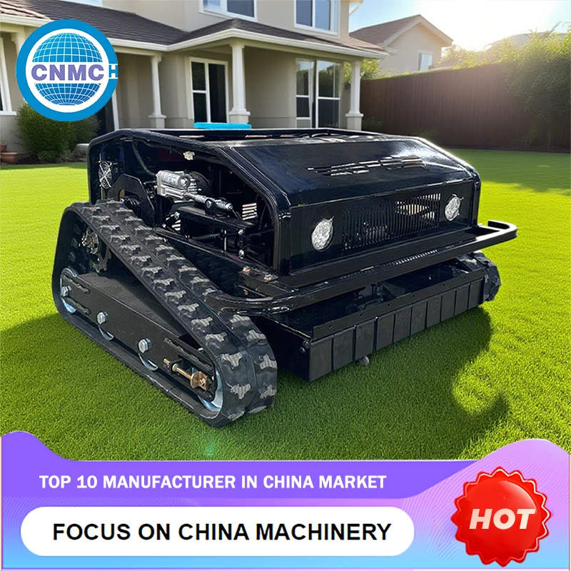 Remote Control Robotic Lawnmower - Garden Robot Lawn Mowing Efficient Diesel Engine Electric Start Chinese Customizable