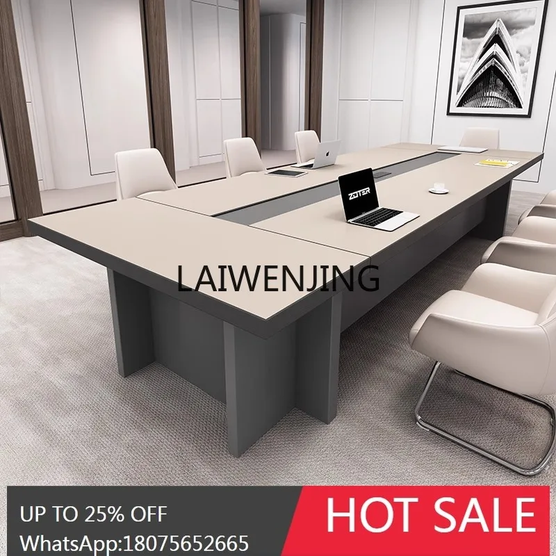 Skin Sense Office Conference Table Simple Modern Large Training Table and Chair Combination